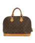 Alma PM, &pound;420, Handbags, Beige/Brown, Canvas, Back view